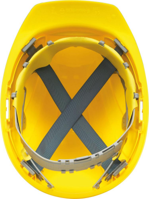 Kask ochronny EuroGuard 4, EN 397, żółty
