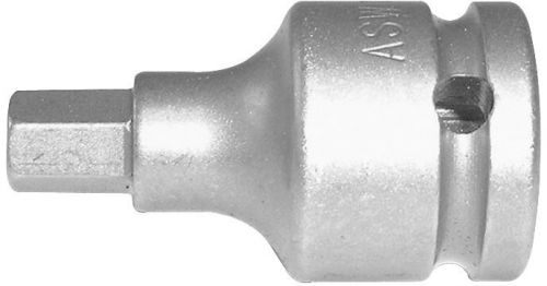 Udarowa nasadka wkretakowa 1/2&quot; do srub zlbem z gniazdem szesciokatnym 17mm ASW