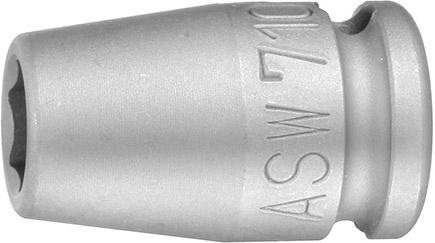 Udarowa koncowka wymiennaklucza nasadowego, 3/8&quot; 12mm ASW