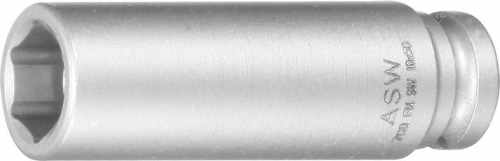 Udarowa koncowka wymiennaklucza nasadowego, dluga,z magnesem ze sprezyna 1/4&quot; 7mm ASW