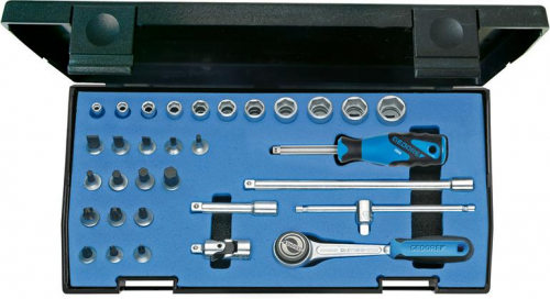 Zestaw nasadek 1/4&quot;, 6-kątnych, 32-cz. 20IMU-3,  GEDORE