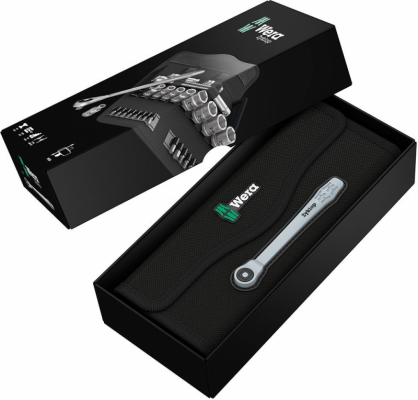 Zest.koncowek wymiennych klucza nasadowego 1/4&quot; ZYKLOP push, 28-cz. Wera