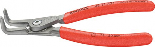 Szczypce Segera do pierścieni osadczych zewn. wygięte 90°, 49 21 A01 KNIPEX