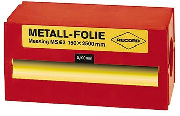 Folia metalowa, ze stali niestopowej 150x2500x0,050mm RECORD