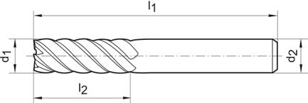 Frez trzpieniowy pełnowęglikowy SuperLine 6-ostrzy 10mm GÜHRING