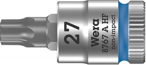 Nasadka wktetakowa z funkcja przytrzym. 1/4&quot;do srub z lbemTORX 27x28mm Wera