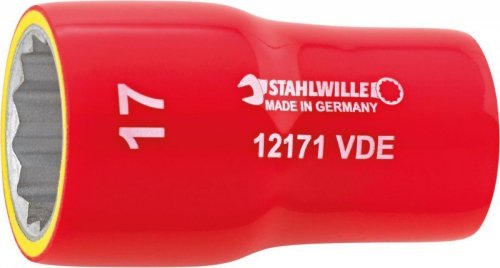 Nasadka 3/8&quot; 13m, 12-kątna, krótka, izolowana 1000V VDE STAHLWILLE