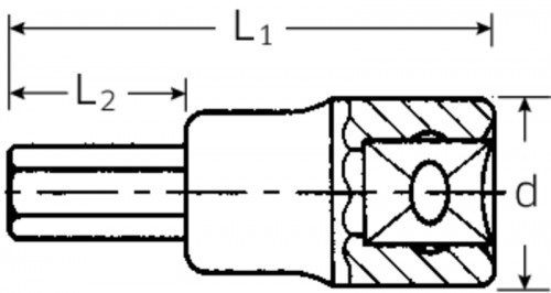 Nasadka INHEX 3/8&quot; rozmiar 1/8&quot; STAHLWILLE