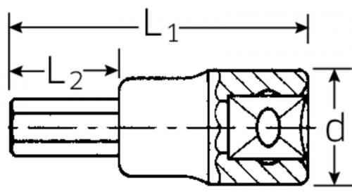 Nasadka INHEX 1/2&quot; 5mm STAHLWILLE