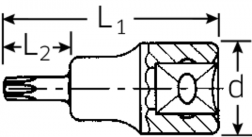 Nasadka wkrętakowa 1/2&quot; T20 TORX STAHLWILLE