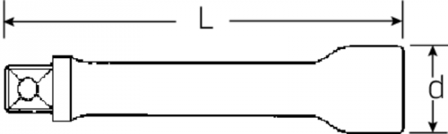 Przedłużka 3/8&quot; L=160mm, rozmiar 6 STAHLWILLE