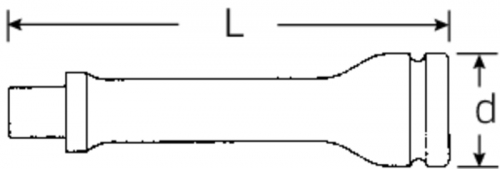 Przedłużka 1/2&quot; IMPACT, 130 mm STAHLWILLE