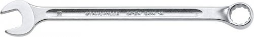 Klucz płasko-oczkowy 15mm, długi, OPEN-BOX STAHLWILLE