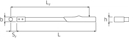 Klucz dynamometryczny seryjny 60-300Nm (40-220 ft.lb) 14x18mm wersja podstawowa STAHLWILLE