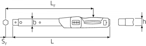 Klucz dynamometryczny 40-180 in.lb (1,5-15 ft.Ib) 9x12mm STAHLWILLE