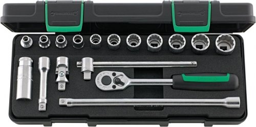 Zestaw narzędzi 3/8&quot; 17-el.w walizce ABS STAHLWILLE