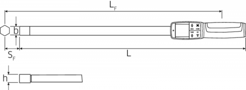 Klucz dynamometryczny elektroniczny 40-400Nm, 14x18mm, w skrzynce STAHLWILLE