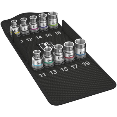 Komplet nasadek klucza 1/2&quot;10-cz. z przytrzymaniem Wera
