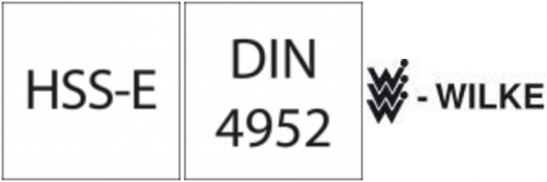 Nóż tok.HSSE DIN4952R, 8x8x100mm WILKE