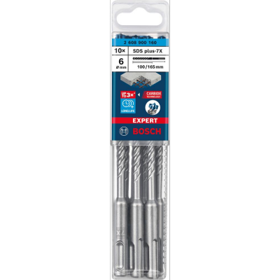 Wiertło udarowe SDSplus7x 6x100x165mm 10St EXPERT Bosch
