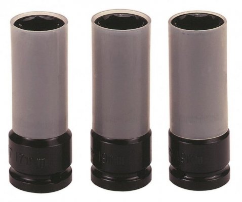 Zestaw nasadek do śrub kół, z chwytem kwadratowym 1/2&quot;. Teng Tools 9203N