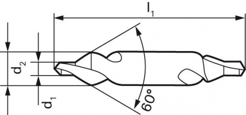 Nawiertak do nakiełków HSS 0,8mm GÜHRING