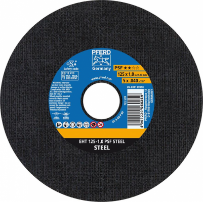 Tarcza do ciecia, prosta A46PPS 125x1,6mm PFERD