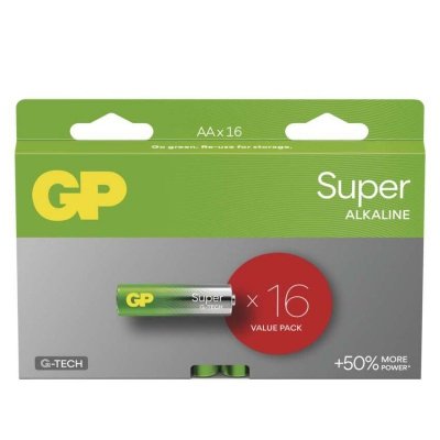 GP Bateria alkaliczna SUPER AA (LR6) 16 szt.