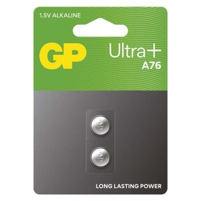 GP Ultra Plus Bateria alkaliczna guzikowa A76F (LR44) 2 szt.