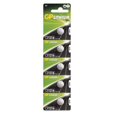 GP Bateria litowa guzikowa CR1216 5 szt.