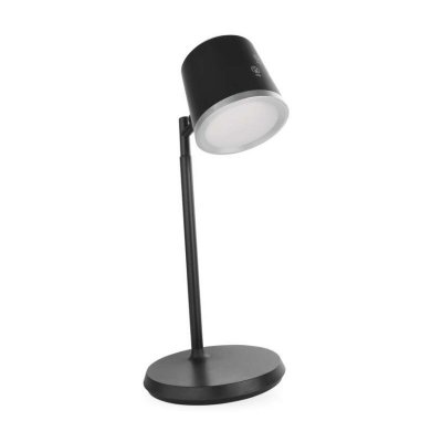 Lampa biurkowa LED ABBIE, ładowalna, czarna