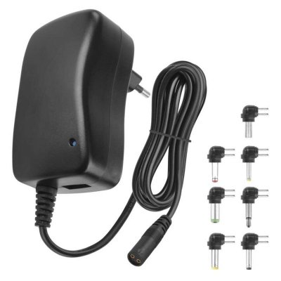 Zasilacz impulsowy 2250mA z wymiennymi końcówkami, USB