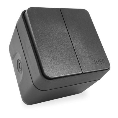 EMOS Cyklone wyłącznik podwójny - schodowy, IP55