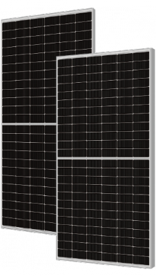 Moduły PV Das Solar, mono-Si, ogniwa połówkowe P-type 182mm 16-BB, 2x72psc, kable ok. 140cm, moc STC 550Wp, wym.:2278x1134x35, k