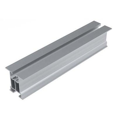 Profil aluminiowy bez ścianek bocznych z kanałem na śrubę teową i wpust, dł. 4400mm
