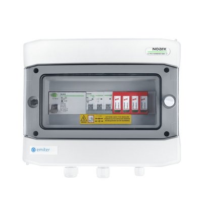 Rozdzielnica przył. AC hermetyczna IP65 EMITER z ogranicznikiem przepięć AC Dehn typ 2, 40A 3-F, RCD typ A 40A/300mA