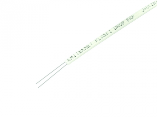 Kabel optyczny uniwersalny EmiterNet płaski drop FRP J-V(ZN)H 2E 9/125 G.657A1 Z043B LSZH (szpula 500m) biały