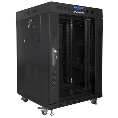 Szafa Rack Lanberg 19” 15U FF01-6615-12BL V2 z termostatem