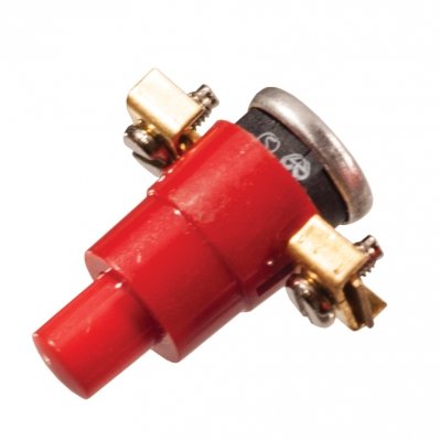 Wyłącznik termiczny 1-fazowy, 16A, 250V, czerwony, IP20, B.1124, Pawbol