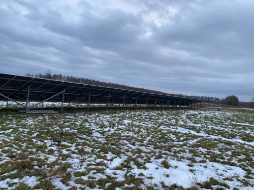 Konstrukcja fotowoltaiczna gruntowa na 24 panele 10kW - zestaw elementów