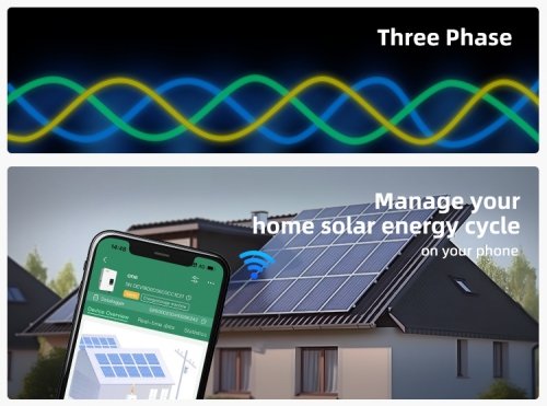 Inwerter falownik hybrydowy trójfazowy 6,5kW PH11-6.5KL3-EU MUST