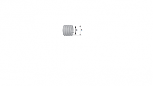 Rura karbowana szara 20/14,5 320N PCV 6100A-25P Pawbol (25mb)