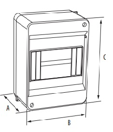 Rozdzielnica modułowa 1x8 natynkowa IP30 S‑8 C.2068 Pawbol