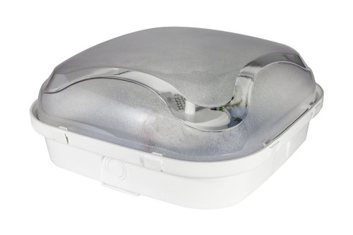 Oprawa PANDA KARO, E27, 18W, klosz przeźroczysty, podstawa biała, odporna na UV, 230V, IK10, IP54, D.317354 Pawbol