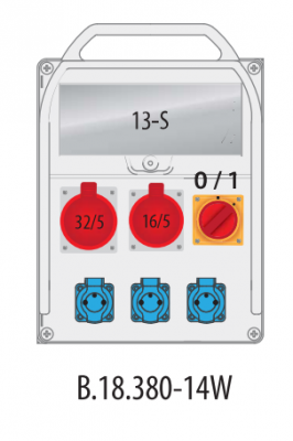 Rozdzielnica budowlana B.18.380-14W