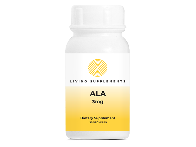 Kwas alfa liponowy ALA 3 mg - 90 kapsułek Alpha Lipoic Acid