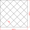 Lustro Glamour 1697,1mm x 1697,1 faza 12mm