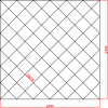 Lustro Glamour 2400mm x 2400mm faza 12mm