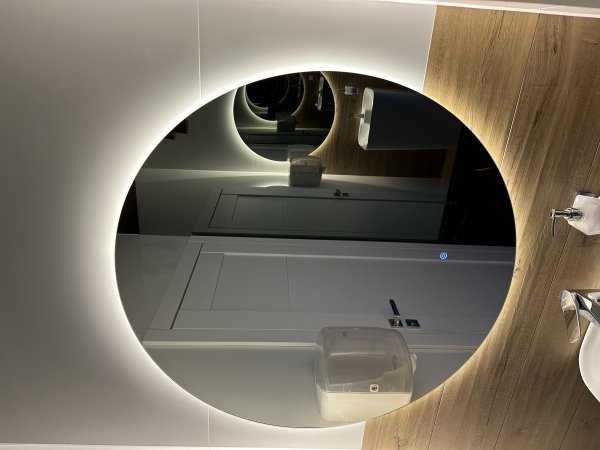 Lustro okrągłe srebrne 500mm