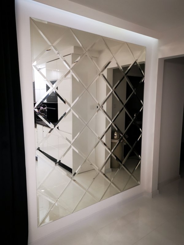 Lustro Glamour 1000mm x 1000mm faza 12mm PREMIUM